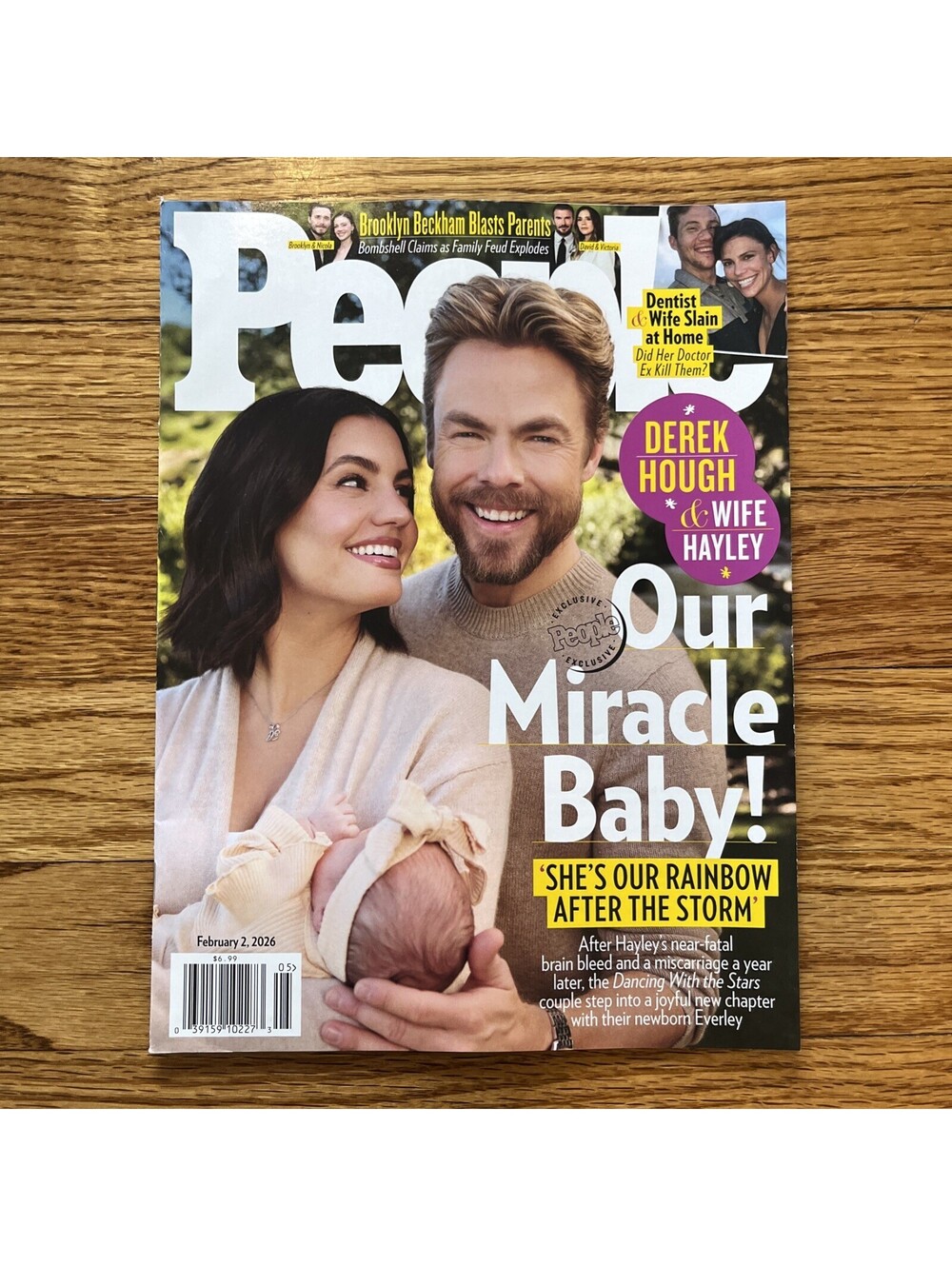 People Magazine  February 2nd 2026 Derek Hough & Hayley ~ Beckham Blasts Parents